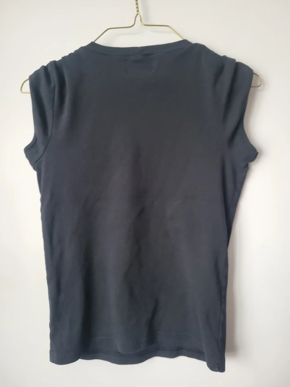 Juicy Couture Black Sleeveless Ruched-Shoulder Tank Top - Picture 2 of 4